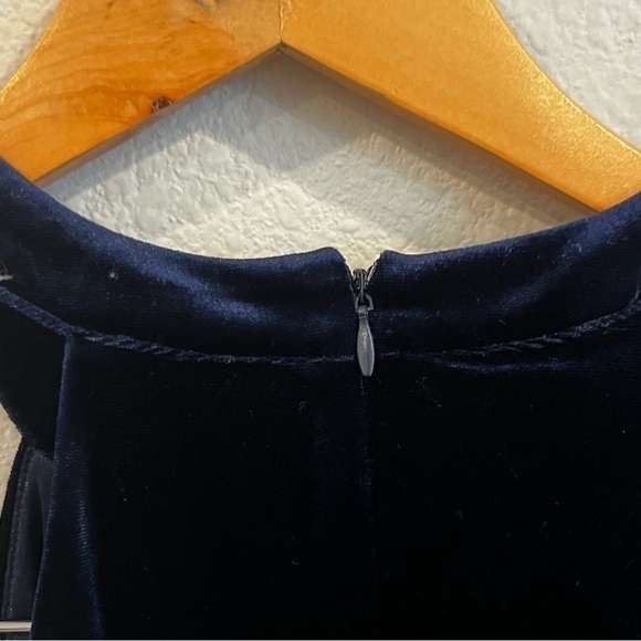 ASTR the label dark navy blue velvet one shoulder body on mini dress size small - Picture 9 of 11